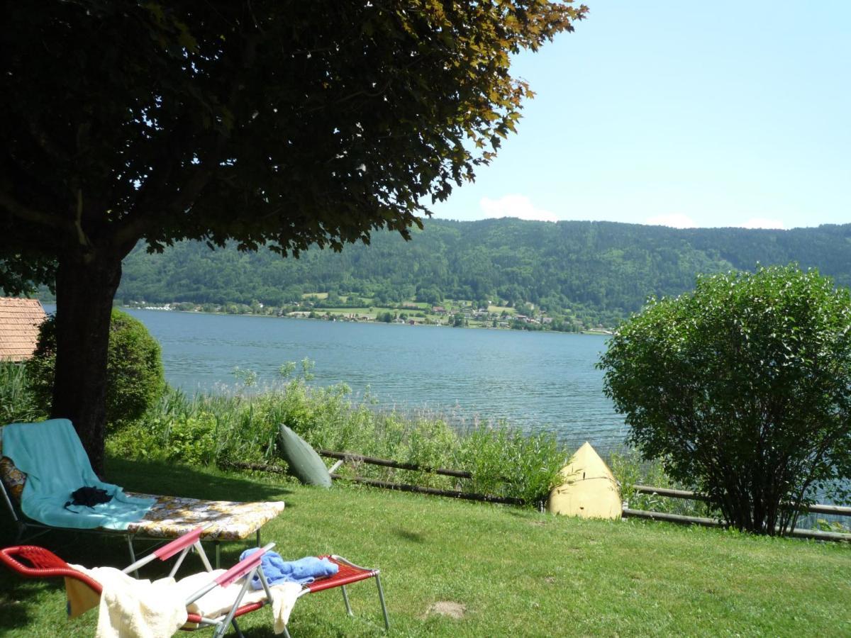 Stiegl Maren Seeblick Appartement Haus Haensel&Gretel Direkt Am Ossiacher See Mit Hallenbad מראה חיצוני תמונה