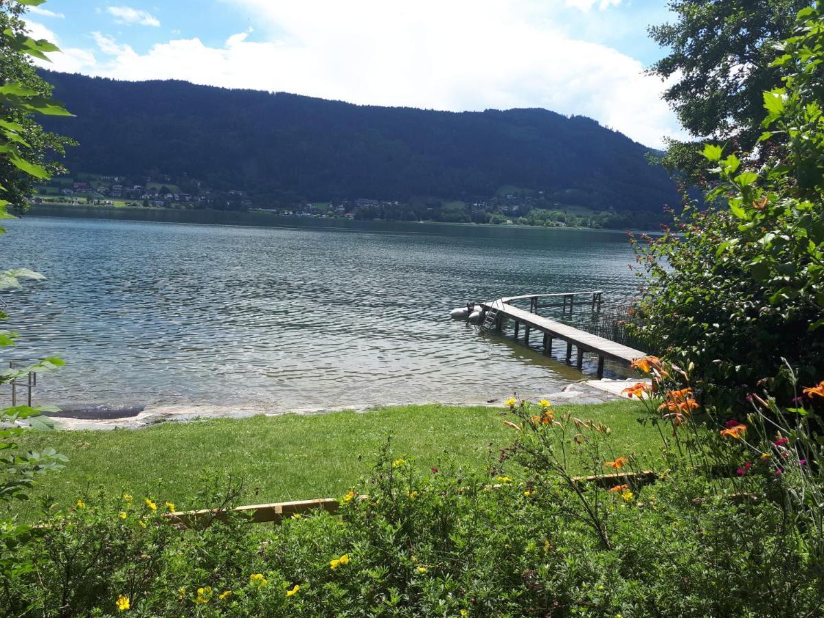 Stiegl Maren Seeblick Appartement Haus Haensel&Gretel Direkt Am Ossiacher See Mit Hallenbad Skiarena Gerlitzen מראה חיצוני תמונה