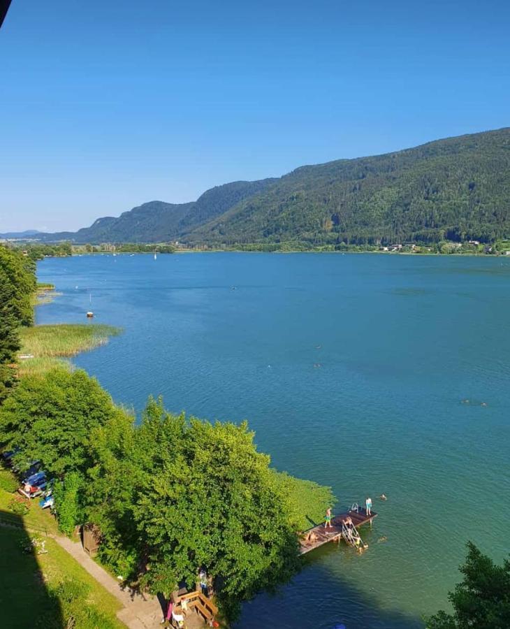 Stiegl Maren Seeblick Appartement Haus Haensel&Gretel Direkt Am Ossiacher See Mit Hallenbad מראה חיצוני תמונה