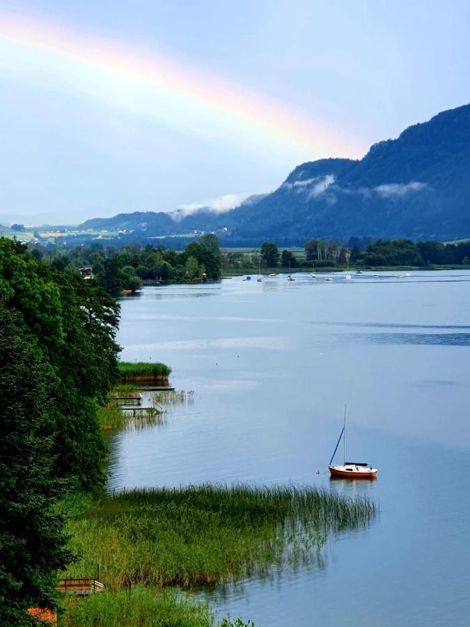 Stiegl Maren Seeblick Appartement Haus Haensel&Gretel Direkt Am Ossiacher See Mit Hallenbad מראה חיצוני תמונה