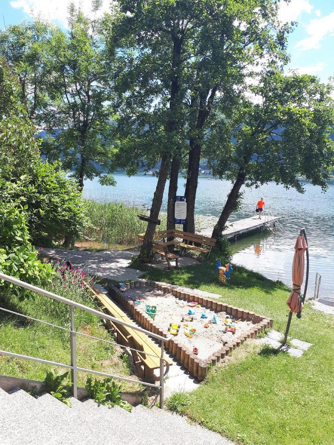Stiegl Maren Seeblick Appartement Haus Haensel&Gretel Direkt Am Ossiacher See Mit Hallenbad מראה חיצוני תמונה